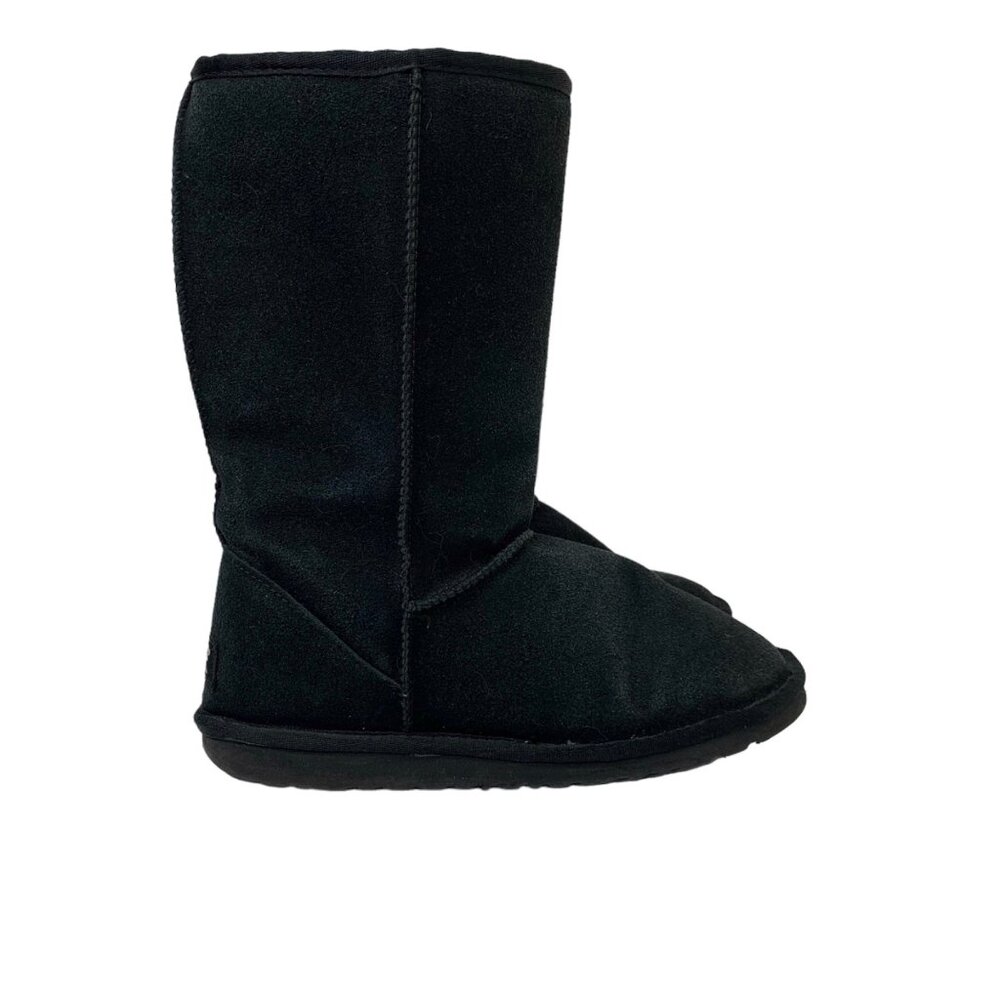 UGG Women's Classic Tall 5815 Boots Black 10 Suede Sheepskin Heritage Cozycore